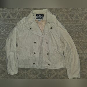 Urban Outfitters Cream Pea Coat